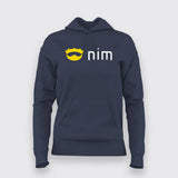Nim Programming Language Crown Hoodies For Women