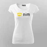 Nim Programming Language Crown T-Shirt For Women