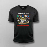 No More Ai Tools I Have Had Enough Men V Neck T-shirt