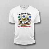 No More AI Tools T-shirt For Men – Funny Tech Tee