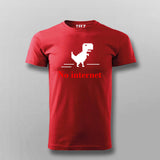 No Internet Dino Men's Tee - Fun and Stylish Wear by Teez