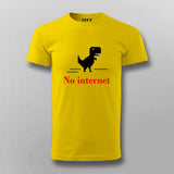 No Internet Dino Men's Tee - Fun and Stylish Wear by Teez