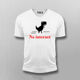 No Internet Dino Men's Tee - Fun and Stylish Wear by Teez
