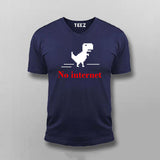 No Internet Dino Men's Tee - Fun and Stylish Wear by Teez