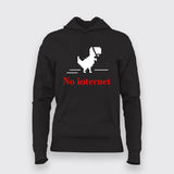 No Internet Dino - Women's Fun Offline Tee