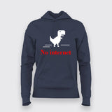 No Internet Dino - Women's Fun Offline Tee