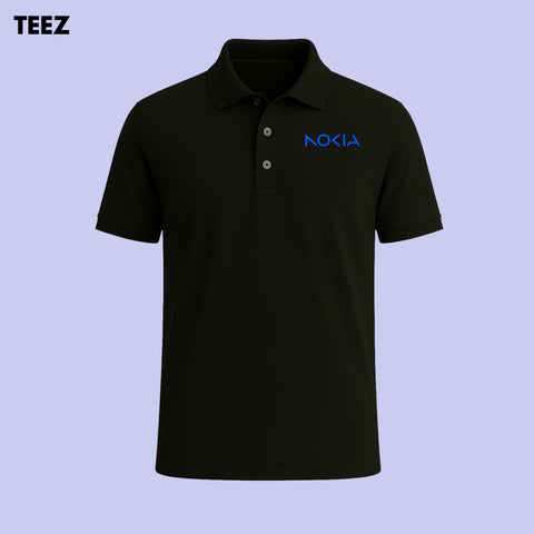 Nokia Logo Polo T-Shirt for Men – Classic Tech Heritage Wear