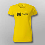 Notion Productivity Workspace T-shirt For Women