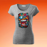 Oeni-Modern-Graffiti-Wall-Art-t-shirt-for-women-grey