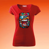 Oeni-Modern-Graffiti-Wall-Art-t-shirt-for-women-red