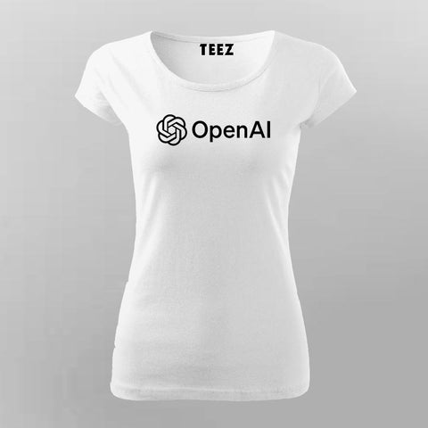 Open AI Women's T-Shirt - Future of Tech Fashion