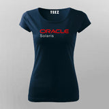 Oracle Solaris Women Tee - Tech-Savvy Developer Wear by Teez