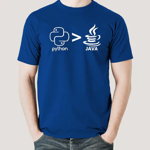 Python > Java T-Shirt – Snake Wins Edition (Prepaid Only)