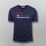 People, One Star, Fucking Nightmare, Would Not Recommend T-shirt For Men