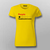 People, One Star, Fucking Nightmare, Would Not Recommend T-Shirt For Women