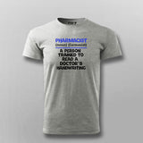 Pharmacist Definition Funny T-shirt For Men