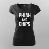 Phish and Chips T-shirt For Women