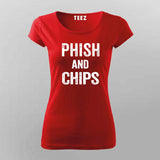 Phish and Chips T-shirt For Women
