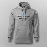 !POLLUTION IS SO LOW THAT I CAN SEE DATA STORED IN THE CLOUD Hoodie For Men