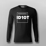 Professional ID10T Funny Programming T-shirt For Men