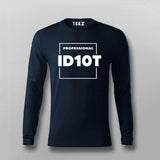 Professional ID10T Funny Programming T-shirt For Men