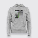 Programmer Stats Essential - Women's Coding Hoodie