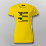 Programmer Stats Essential - Women's Coding Tee