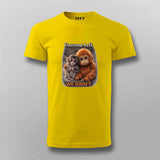 Everyone Left We Didn’t Punch Monkey T-shirt for Men