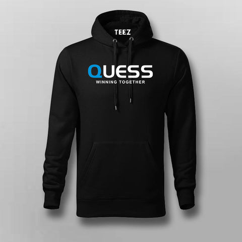 QUESS Spirit: Quality Cotton Hoodie for Men by Teez