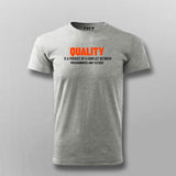 Quality Is A Product Of A Conflict Between Programmers And Testers T-shirt For Men