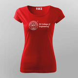 RV College of Engineering T-shirt For Women