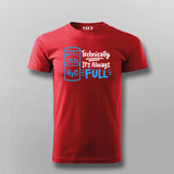 H2O Full Science T-Shirt For Men  – Funny Physics
