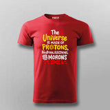 Universe & Protons Science T-Shirt For Men - Geeky & Fun