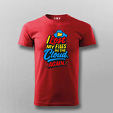 Lost in the Cloud T-Shirt For Men – Digital Disaster Edition