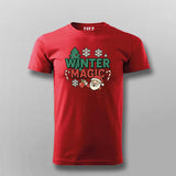Winter Magic Christmas T-shirt For Men