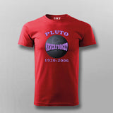 Pluto Never Forget Honoring the Lost Planet T-Shirt – For Men