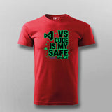 VS Code Is My Safe Space T-Shirt For Men – Dev Comfort Mode