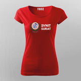 SVNIT Surat Logo T-shirt For Women