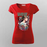 You Belong With Me T-Shirt For Women – Bold Fan Art for Pop Hearts