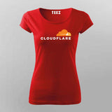 Cloudflare Logo T-Shirt for Women – Style Meets Speed