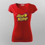 Allergic to Meetings T-Shirt for Women – Funny IT Workwear