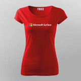 Microsoft Surface T-Shirt for Women – Code Smooth, Build Bold