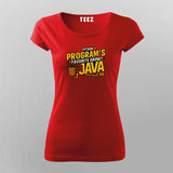 Funny Python Java T-shirt For Women