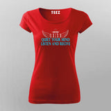 11:11 Quiet Your Mind T-shirt For Women | Teez.in