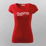 ChatGPT Stole My Job Women’s T-Shirt – Funny AI Quote