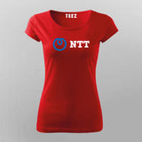 NTT Logo Graphic Tech Company Inspired T-shirt For Women
