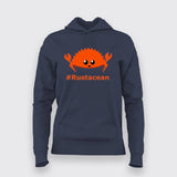 Rustacean Women Hoodie - Proud Rust Developer Wear by Teez