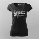 SQL Clause T-Shirt funny database Joke T-Shirt For Women