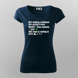 SQL Clause T-Shirt funny database Joke T-Shirt For Women