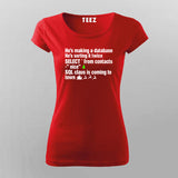 SQL Clause T-Shirt funny database Joke T-Shirt For Women
